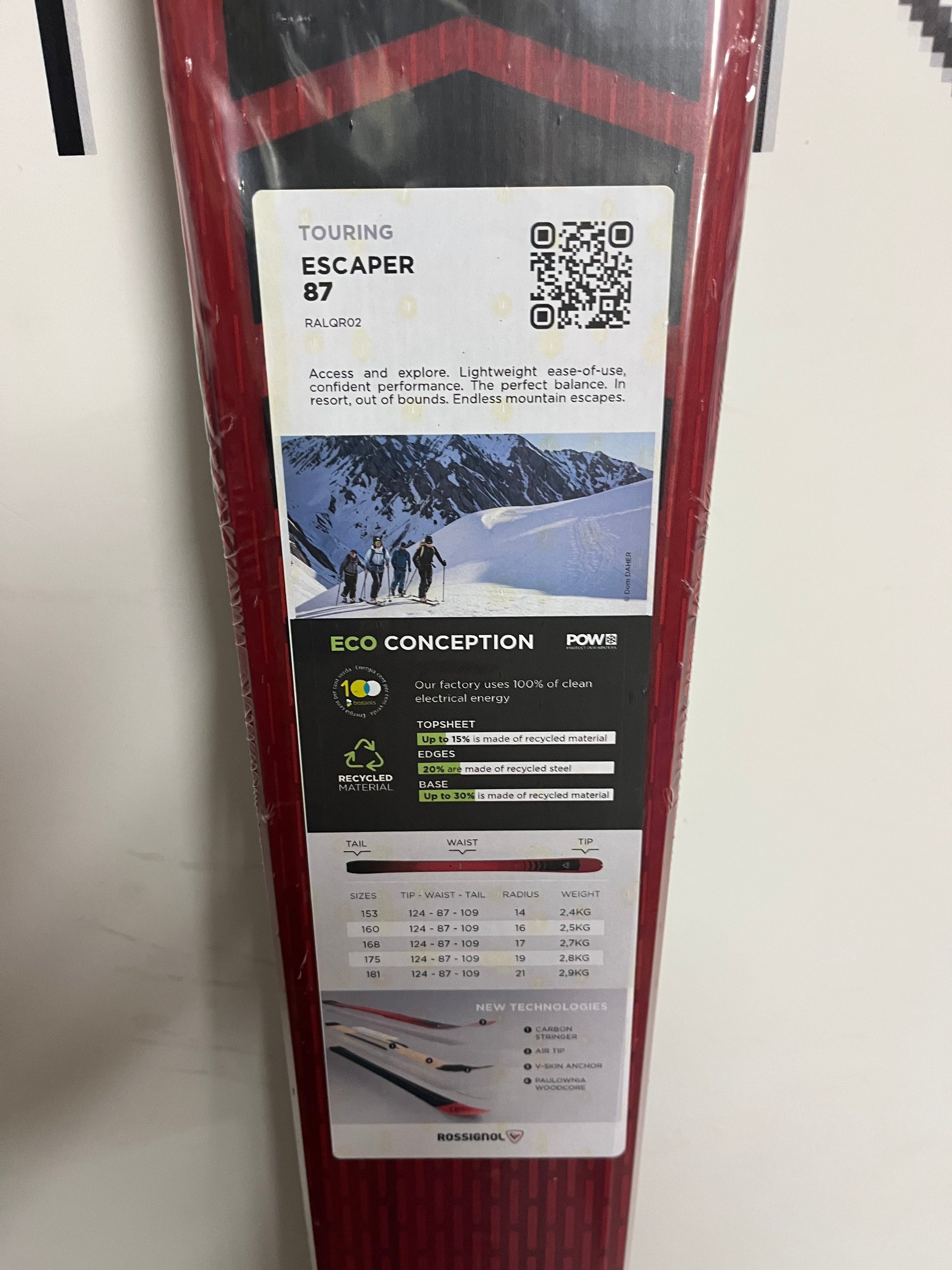 Toerski pack: Rossignol Escaper 87 + Marker Alpinist LT - NIEUW - Mountain Lab